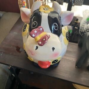 Cow cookie jar